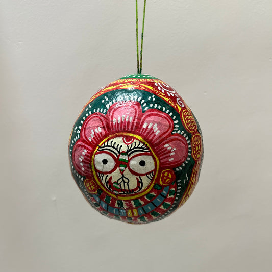 Odisha Puri famous patachitra art handicraft painting cocunut shell for Puja room decoration