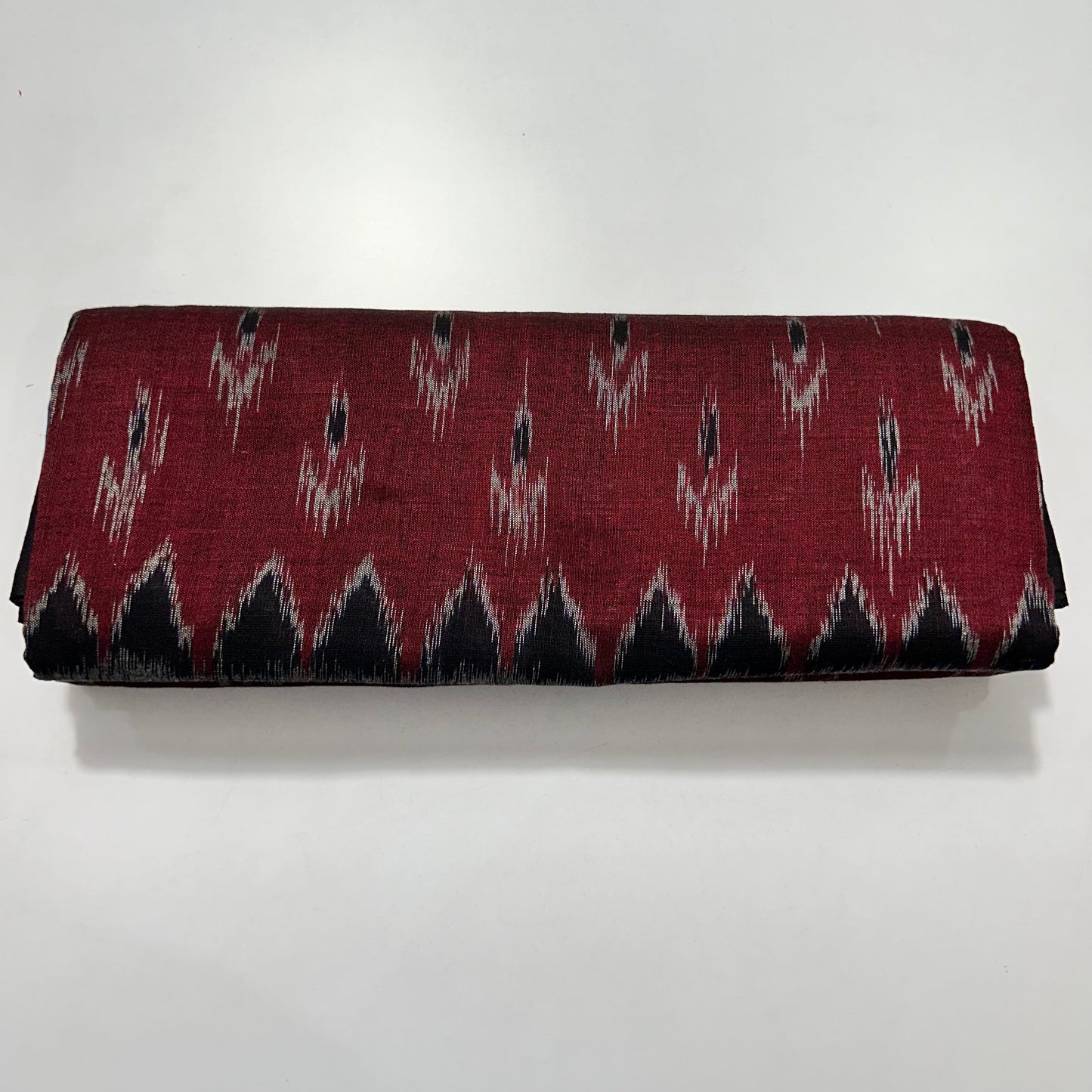 Buy Odishan handloom Maroon With Black maniabandha pure cotton authentic handwoven saree