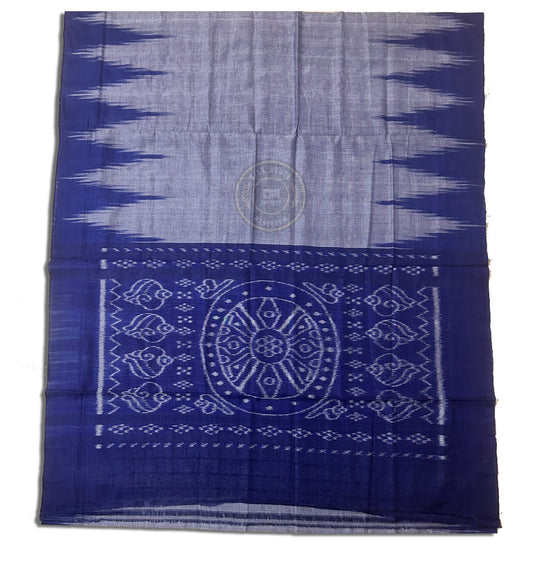 Exquisite intricately woven odisha handloom motifs Ikat weave Cotton Kargil saree