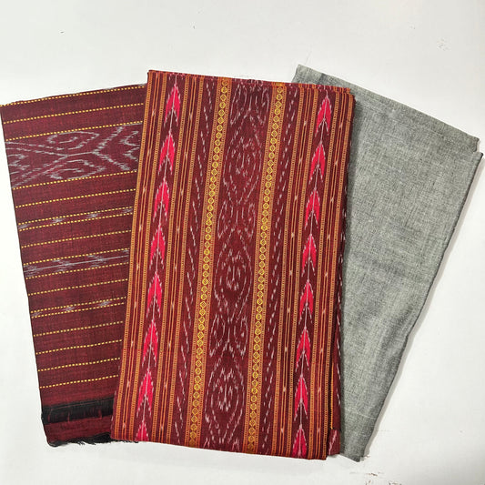 Nuapatna handloom Ikat Bandha unstitched dress set best one from Odisha