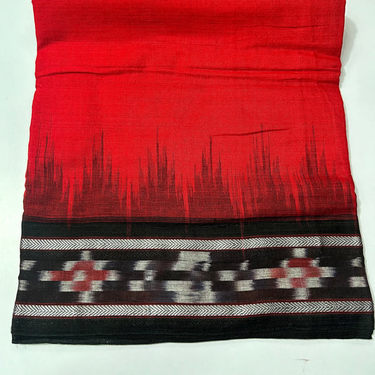 Odisha Handloom Single Color nuapatna ikat cotton saree for family