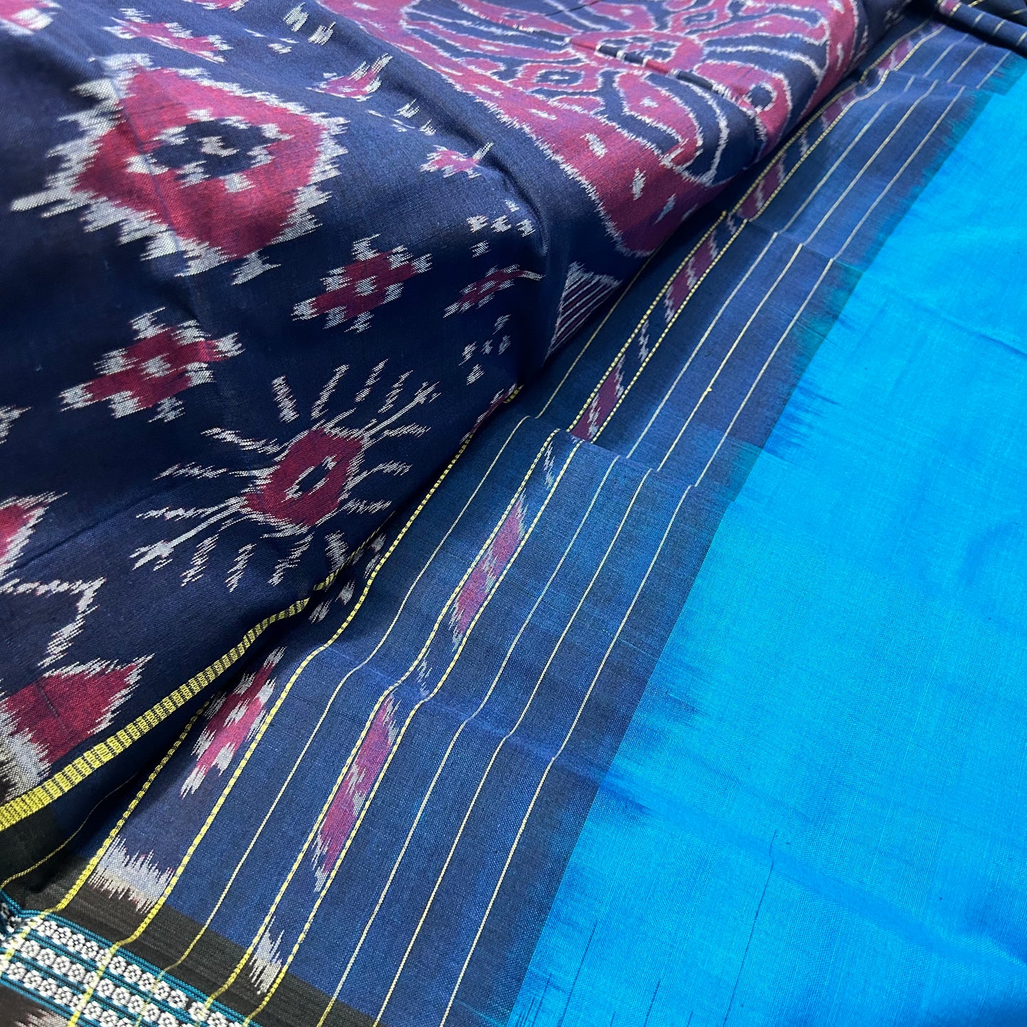 Odisha Handloom Nuapatna plain body pasapalli border Affordable cotton saree