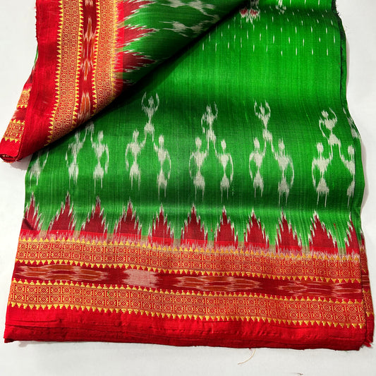 Odisha Handloom Beautiful traditional auspicious motifs nuapatna Silk Saree