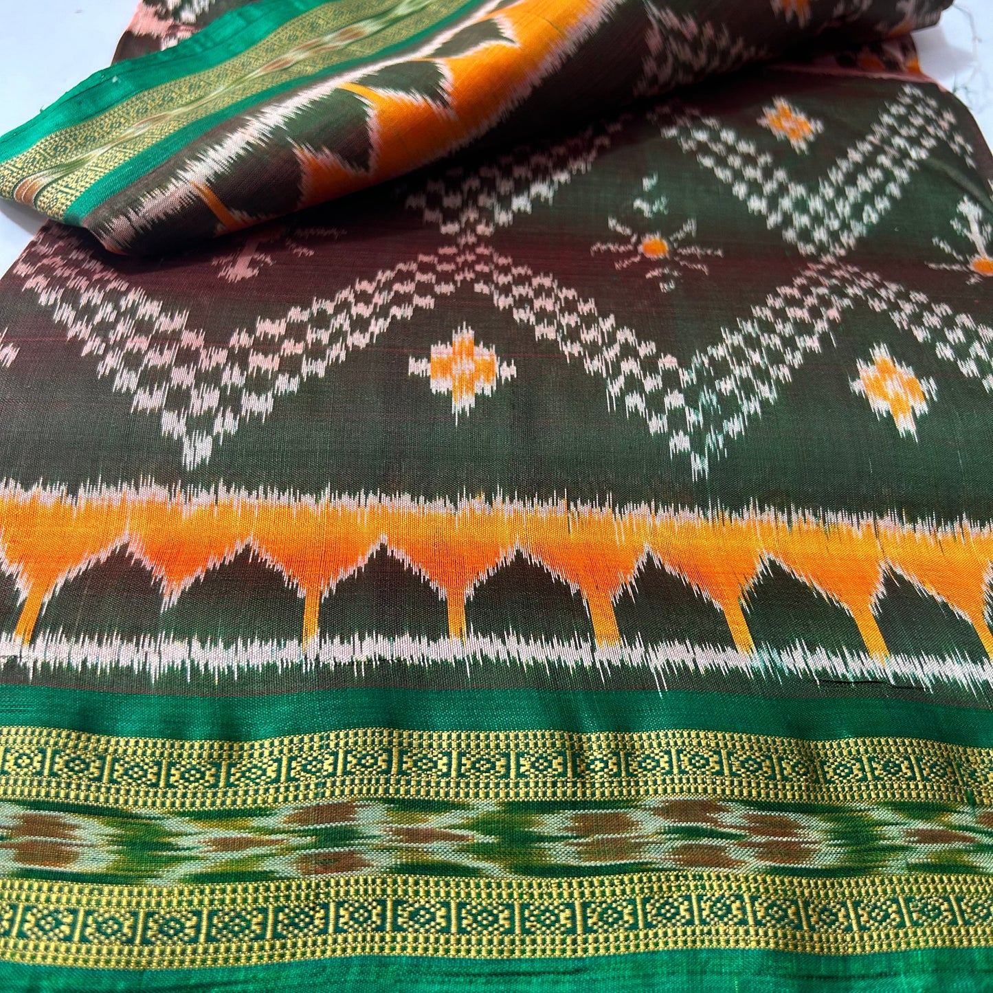 Odisha Handloom Ikat silk New Motif nuapatna saree for party wear