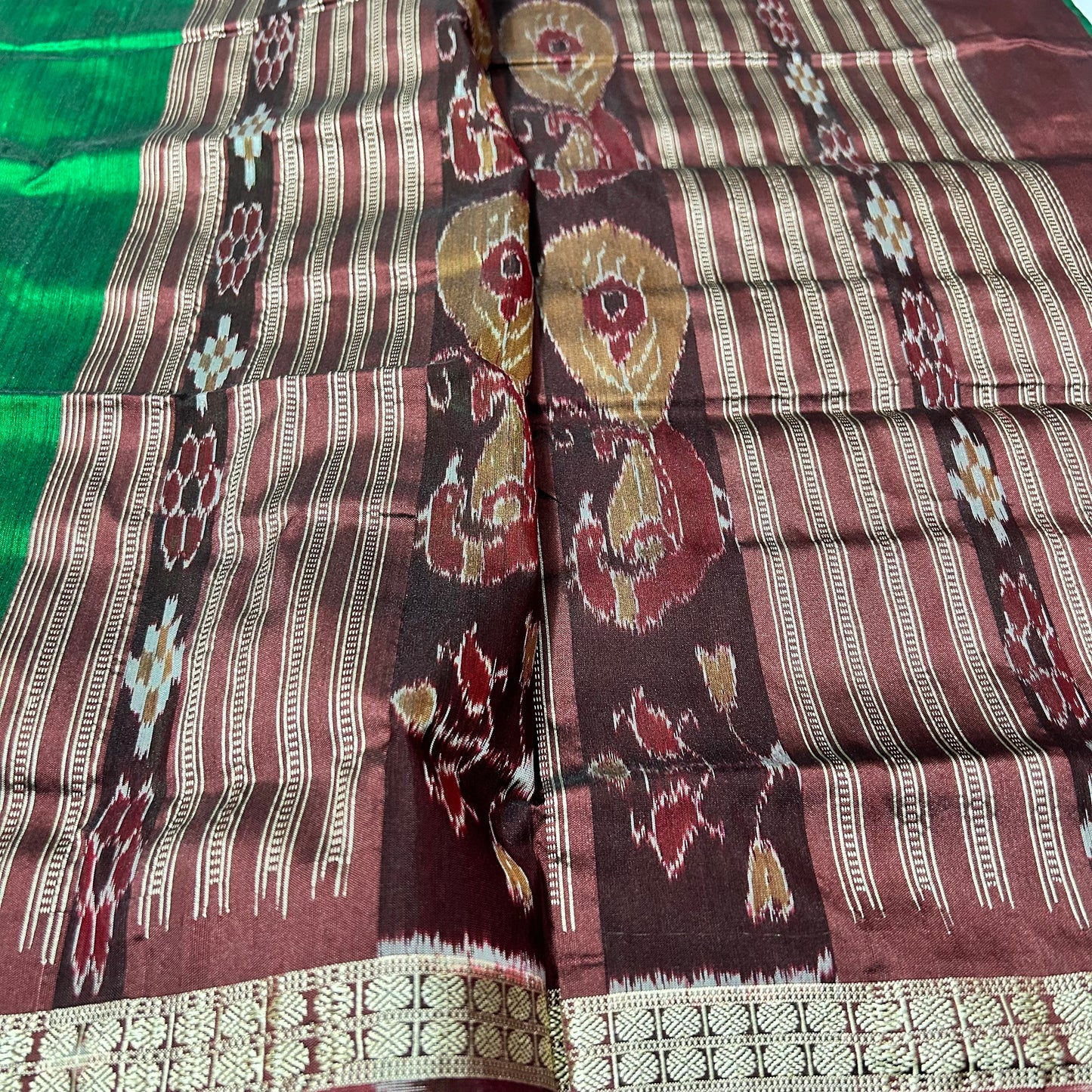 Odisha Handloom Exclusive bomkai Silk Sonepur Pattu saree for wedding