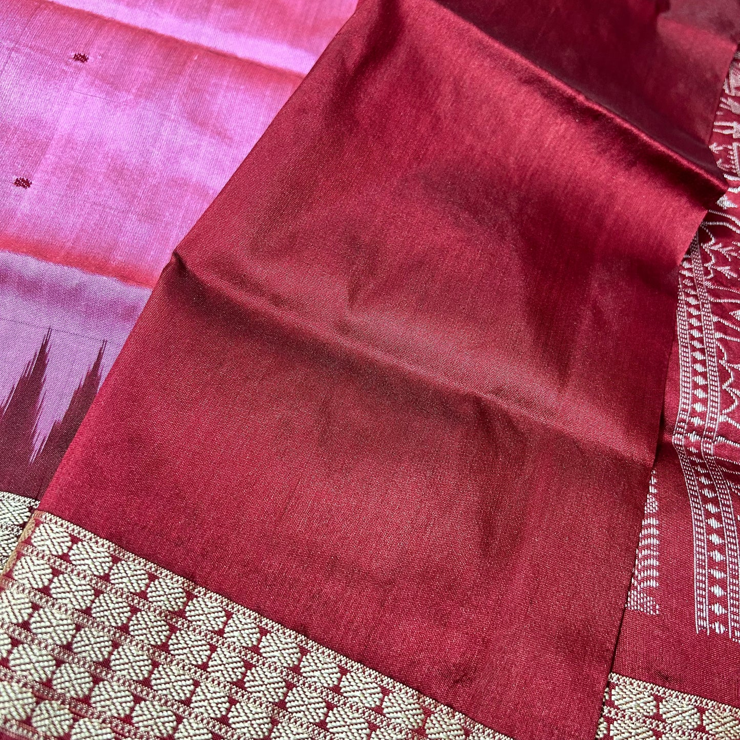 Odisha handloom bomkai sonepur design Pure Silk Saree for College Functions