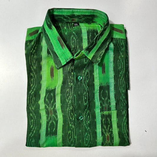 Chepest Odisha Handloom sambalpuri design cotton half shirt for regular use