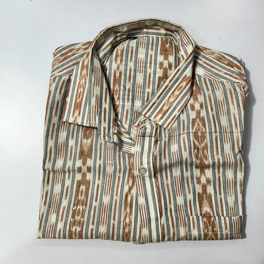 Odisha Handloom Ikat Cotton Pure Maniabandha Half Shirt | New Collection