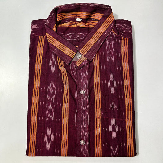 Odisha Handloom New Style Handloom Maniabandhi Cotton Shirt for Men