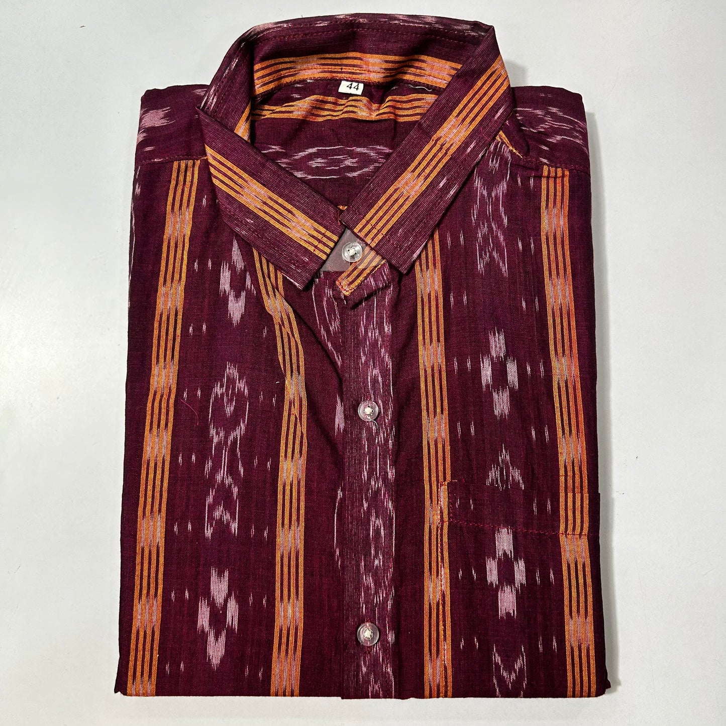 Odisha Handloom New Style Handloom Maniabandhi Cotton half Shirt for Men