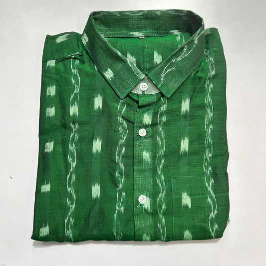 Odisha Handloom Cotton Sambalpuri Half Shirt Per Men in Summer