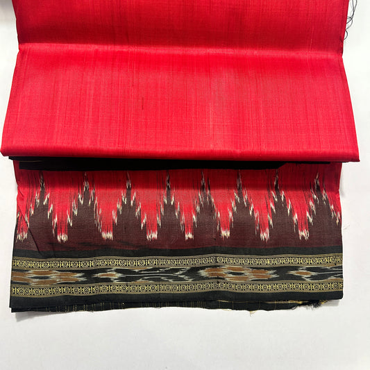 Odisha Handloom Plain Ikat khandua nuapatna saree for office casual wear