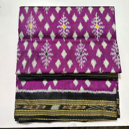 Odisha Handloom Jhoti motif design Nuapatna Weave Ikat Silk Saree for Parties