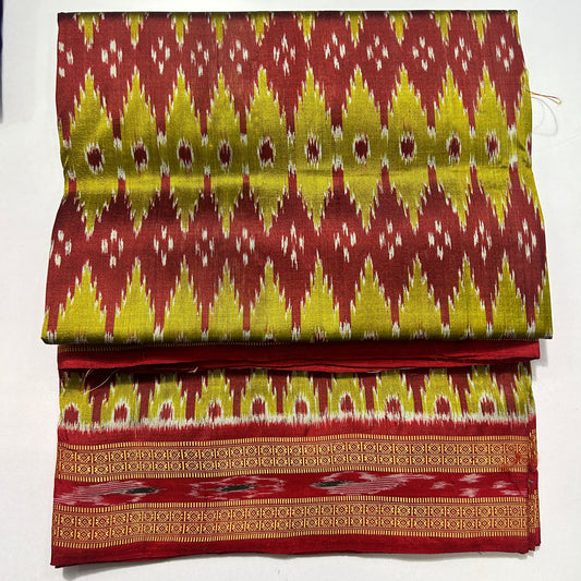 Buy Nuapatna Ikat Bandha khandua Pata Kotki Silk Saree made by Odisha Handloom Weavers