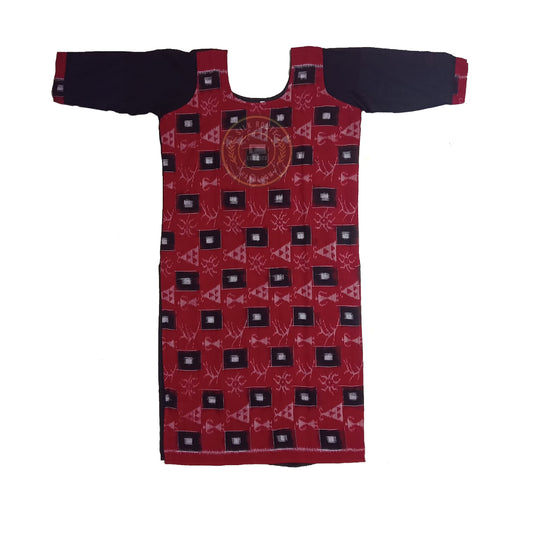 Odisha handloom Sambalpuri ikat cotton kurti for girls for puja and functions