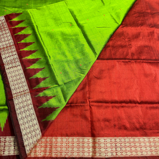 Odisha handloom sambalpuri bomkai design silk saree for wedding