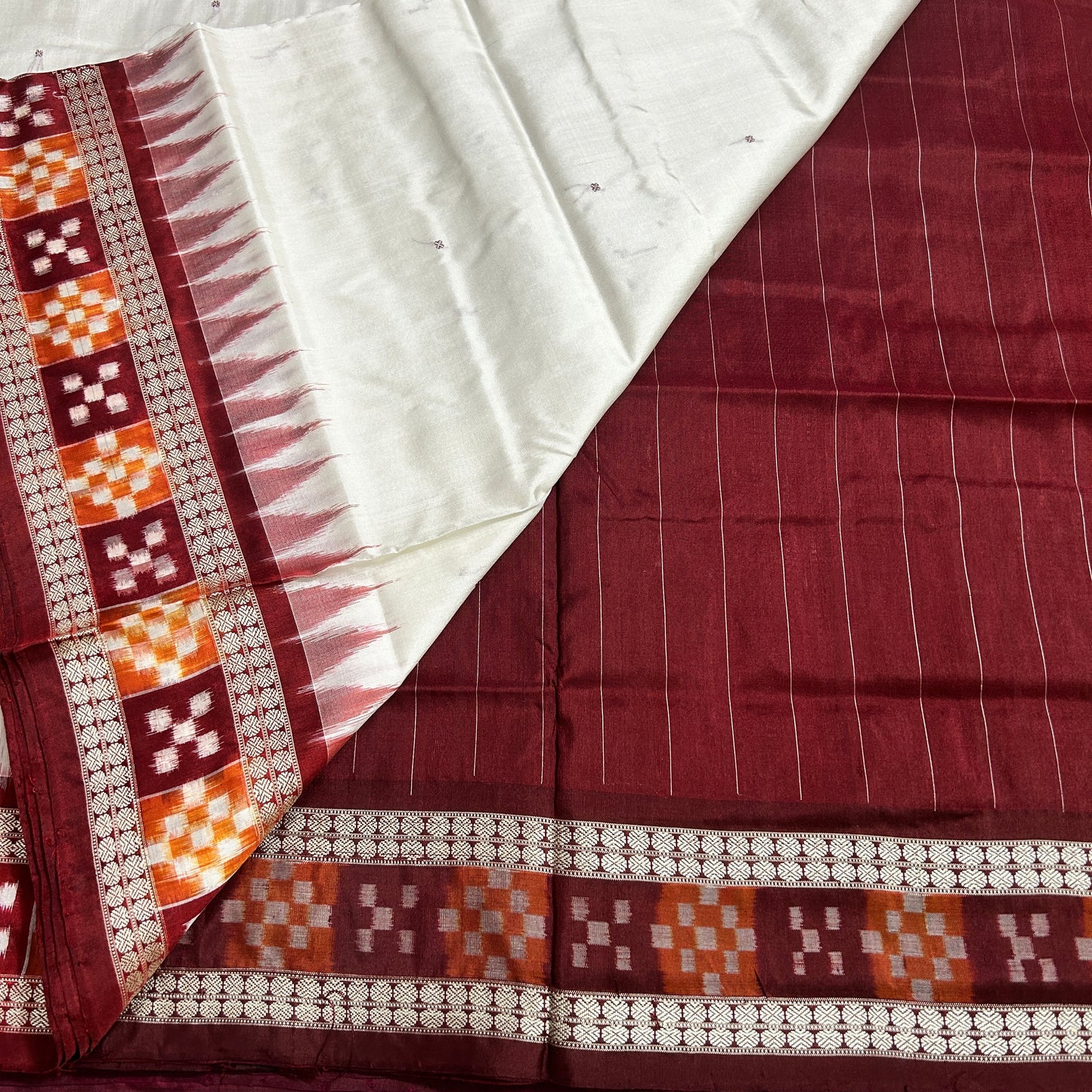 Odisha Handloom Sambalpuri Bomkai Silk Pure Authentic Saree for Party