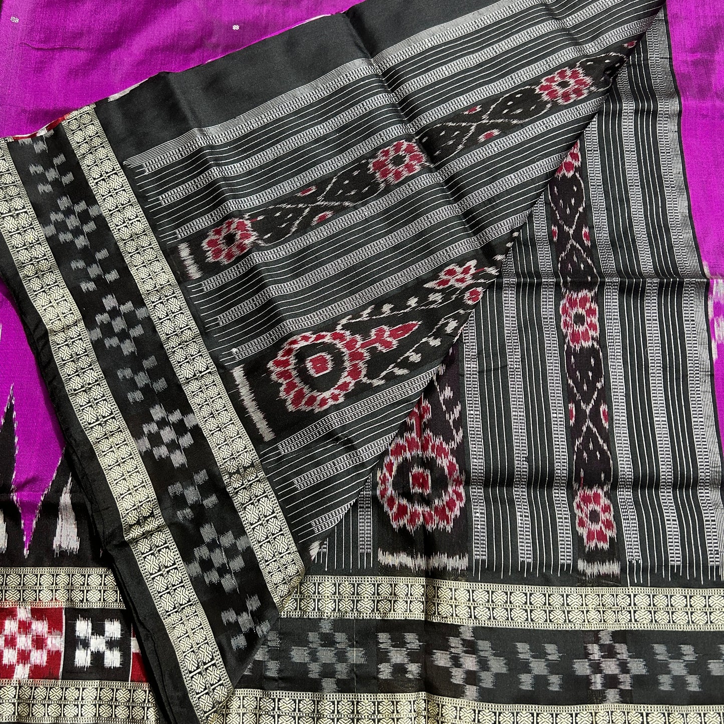 Premium Most unique design Odisha Sambalpuri Handloom Silk Saree for festivals