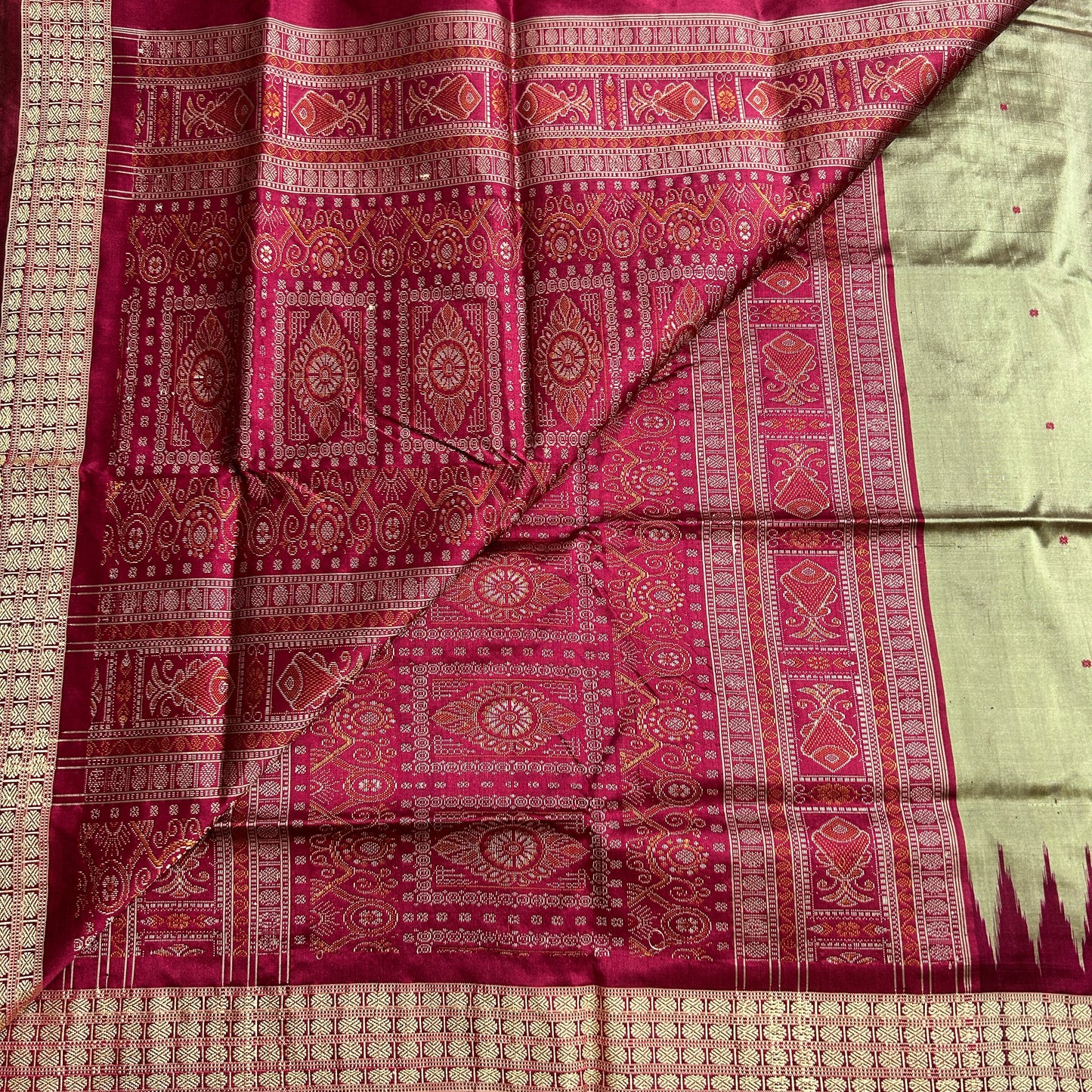 Unique Design Odisha Handloom Sambalpuri Silk Party Function Wear Women's Saree