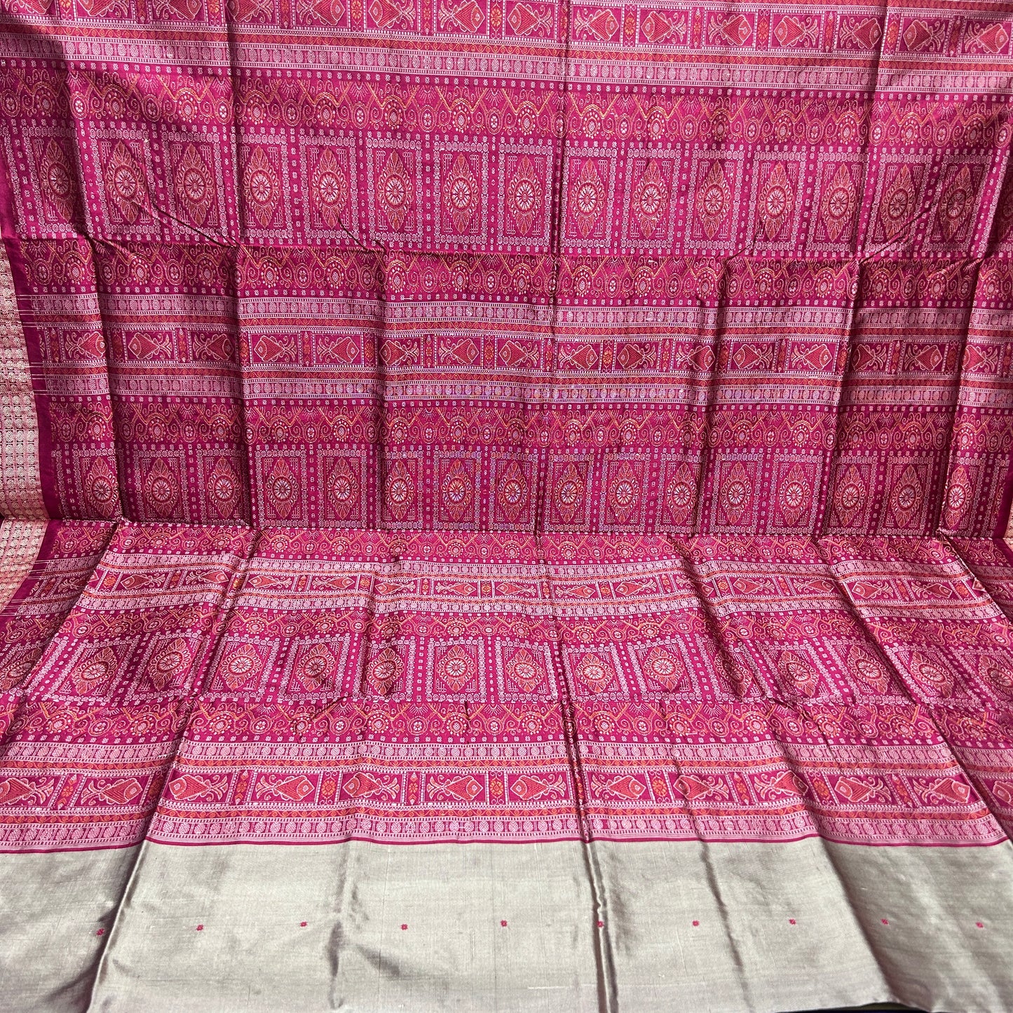 Unique Design Odisha Handloom Sambalpuri Silk Party Function Wear Women's Saree