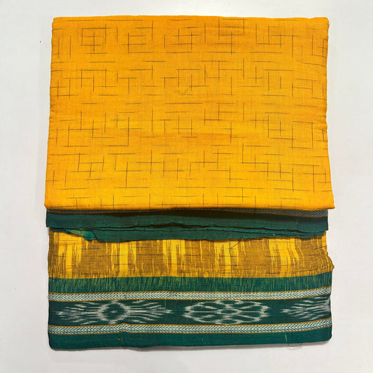 Odisha Handloom Ikkat cotton nuapatna design Jharana Saree for Daily Use