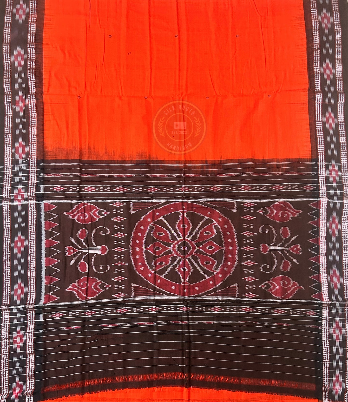 Buy Pure Handloom Odisha Cotton Maniabandha Ikat Bandha plain Cheap Saree for Casual Wear