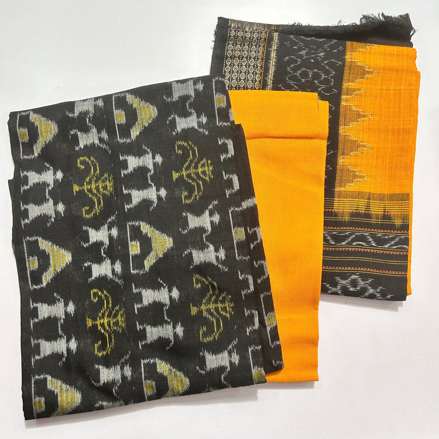 Odisha Number One Ikat Sambalpuri Cotton Bandha Design handloom Unstitched dress set