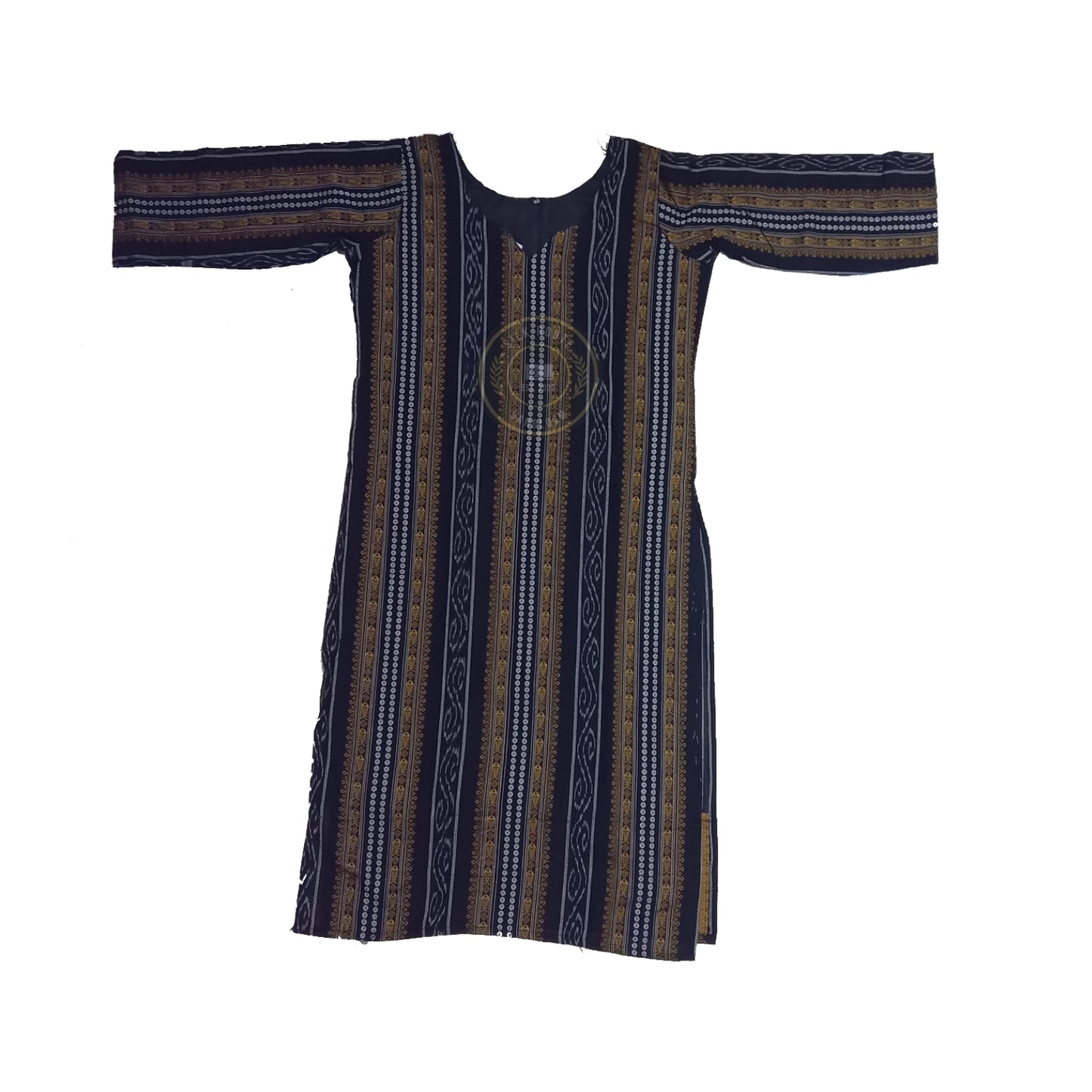 Odisha bandha ikat cotton handloom Sambalpuri kurti for girl with simple design