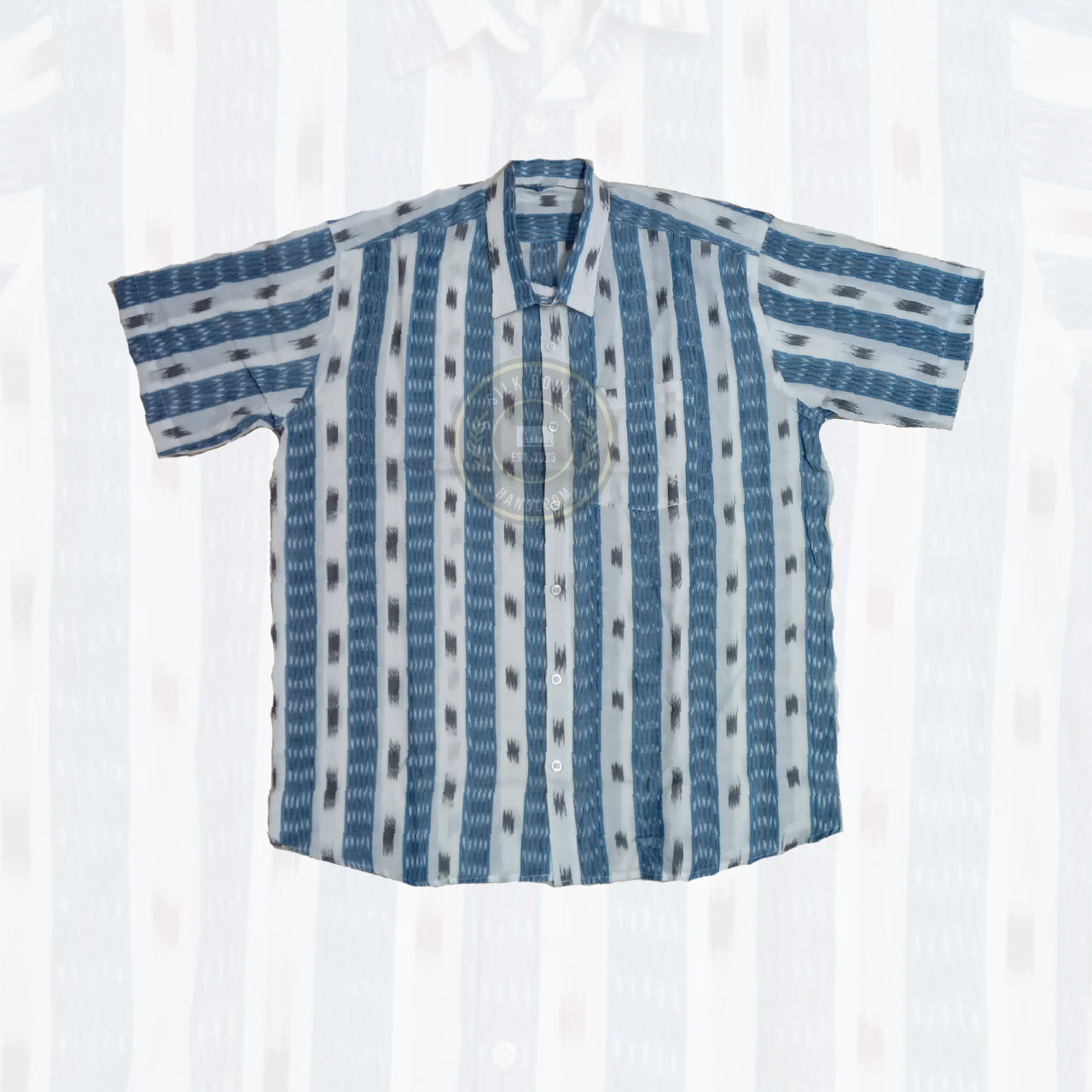 Odisha Sambalpuri handloom cotton ikat shirt for men at best price.
