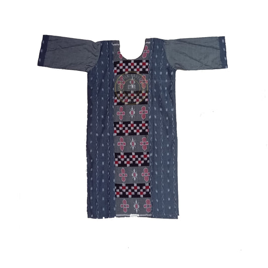 Sambalpuri ikat cotton handloom kurti from Odisha for casual and office use