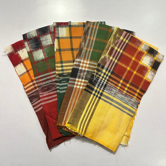 Sambalpuri handkerchief Set | Odisha handloom Cotton Rumal | Pasapalli men's handkerchiefs