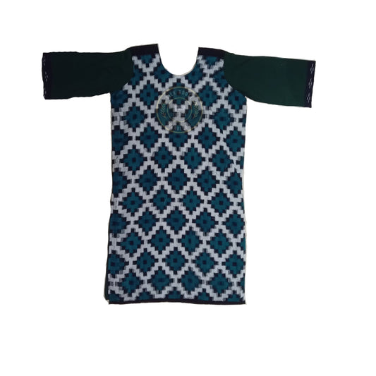 Sambalpuri ikat design Odisha cotton handloom kurti for casual styling