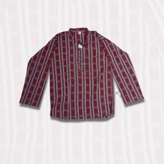 Soft, breathable Odisha handloom cotton kurta, ideal for men for daily and casual wear.