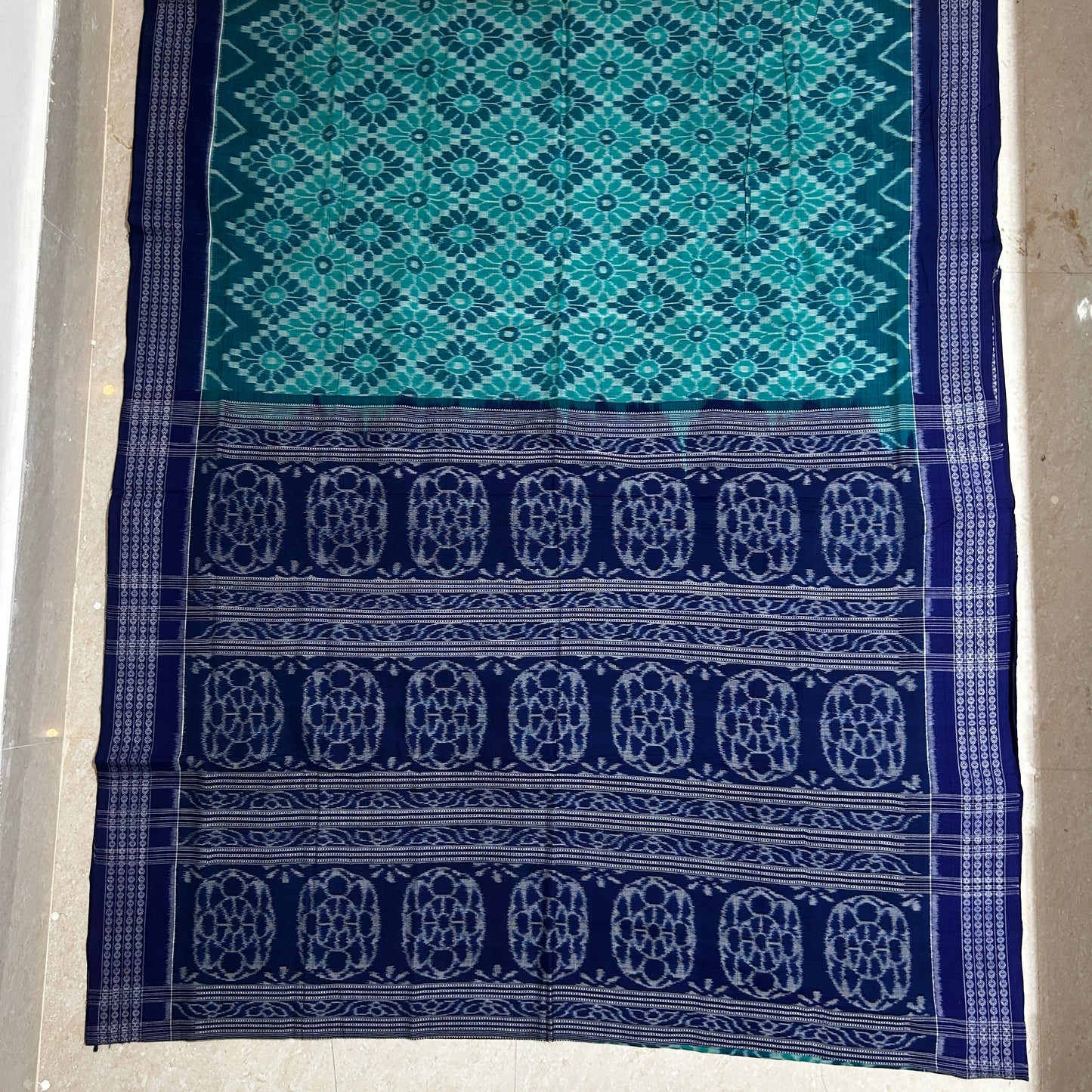 Buy Sambalpuri Ikat handloom Pure cotton multi color odisha bandha saree from Boudh