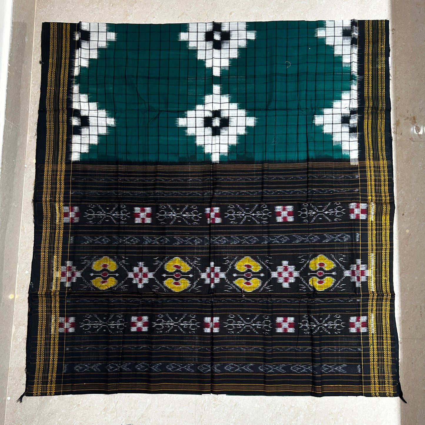 Odisha Handloom Pure Cotton Sambalpuri Pasapalli Saree for wedding