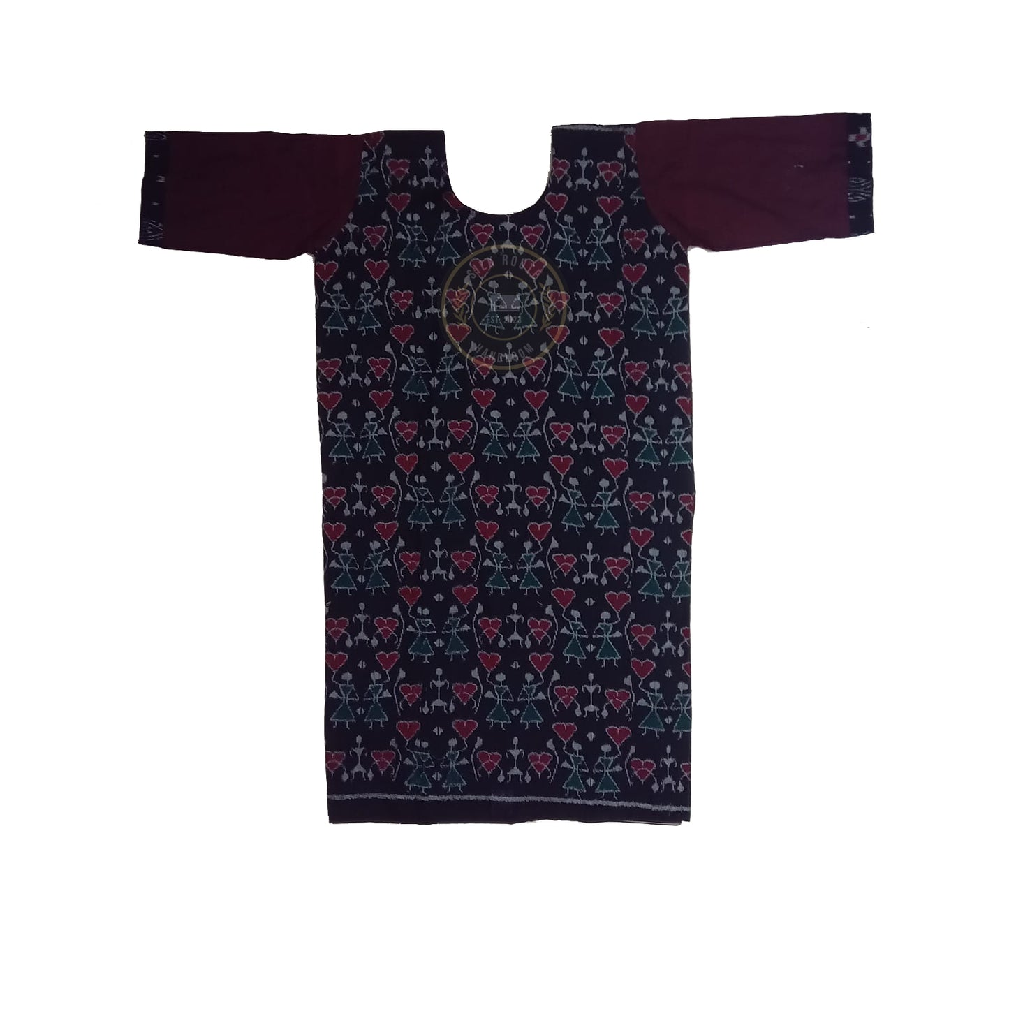 Ethnic Odisha handloom Sambalpuri ikat cotton kurti for festival wear