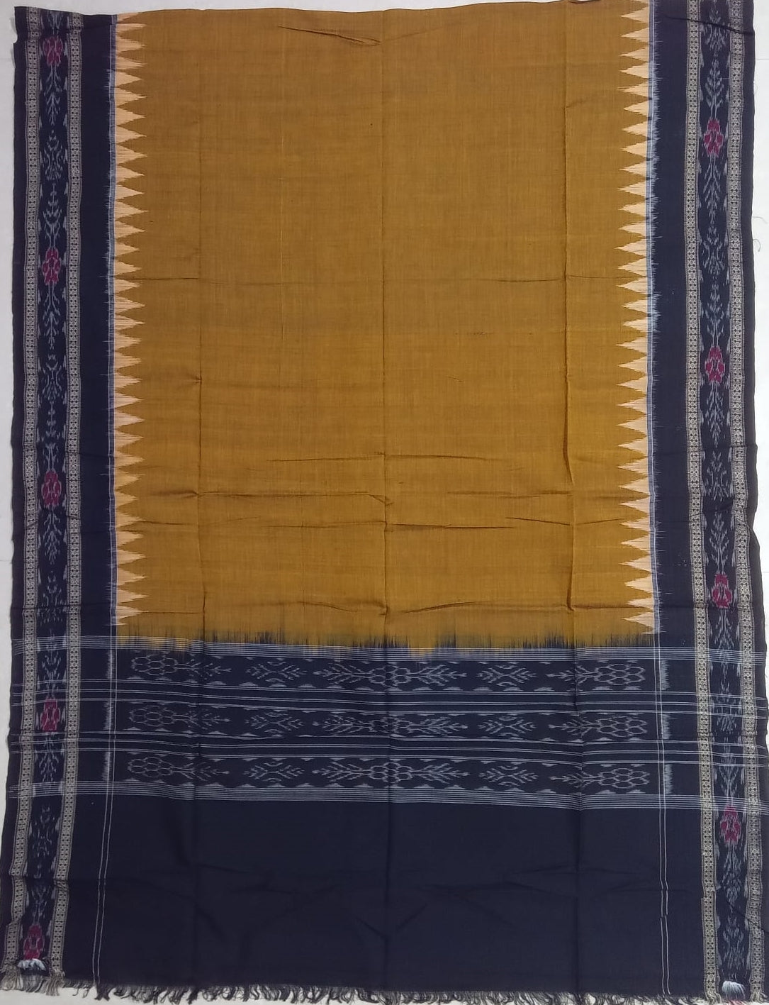 Odisha Handloom Nuapatna Ikat Cotton Dupatta - Traditional Cotton Weave