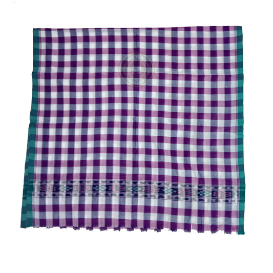 For men Odisha Sambalpuri ikat cotton handloom Gamucha towel for bath and daily use.