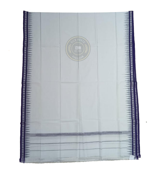 Men’s Odisha Sambalpuri cotton ikat handloom Gamucha for bath and puja use.