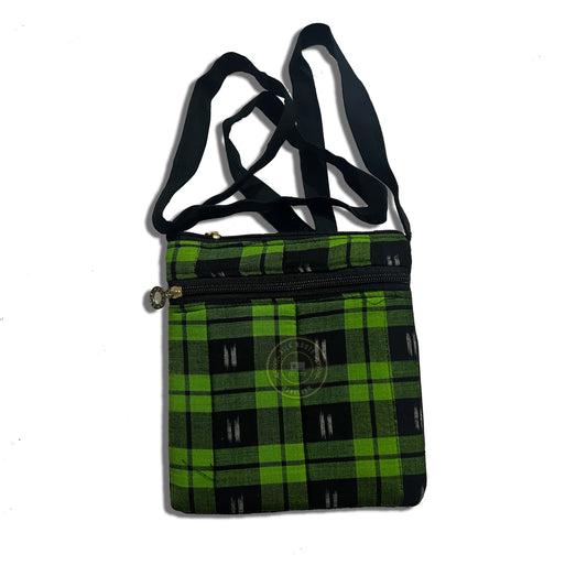 Buy Ikat design Odisha handloom cloth best quality shoulder bag for Office Travel