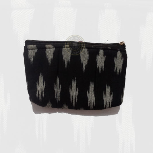 Pure Cotton Odisha Handloom Ikat Handmade Zipper Purse for Girls at Affordable Price