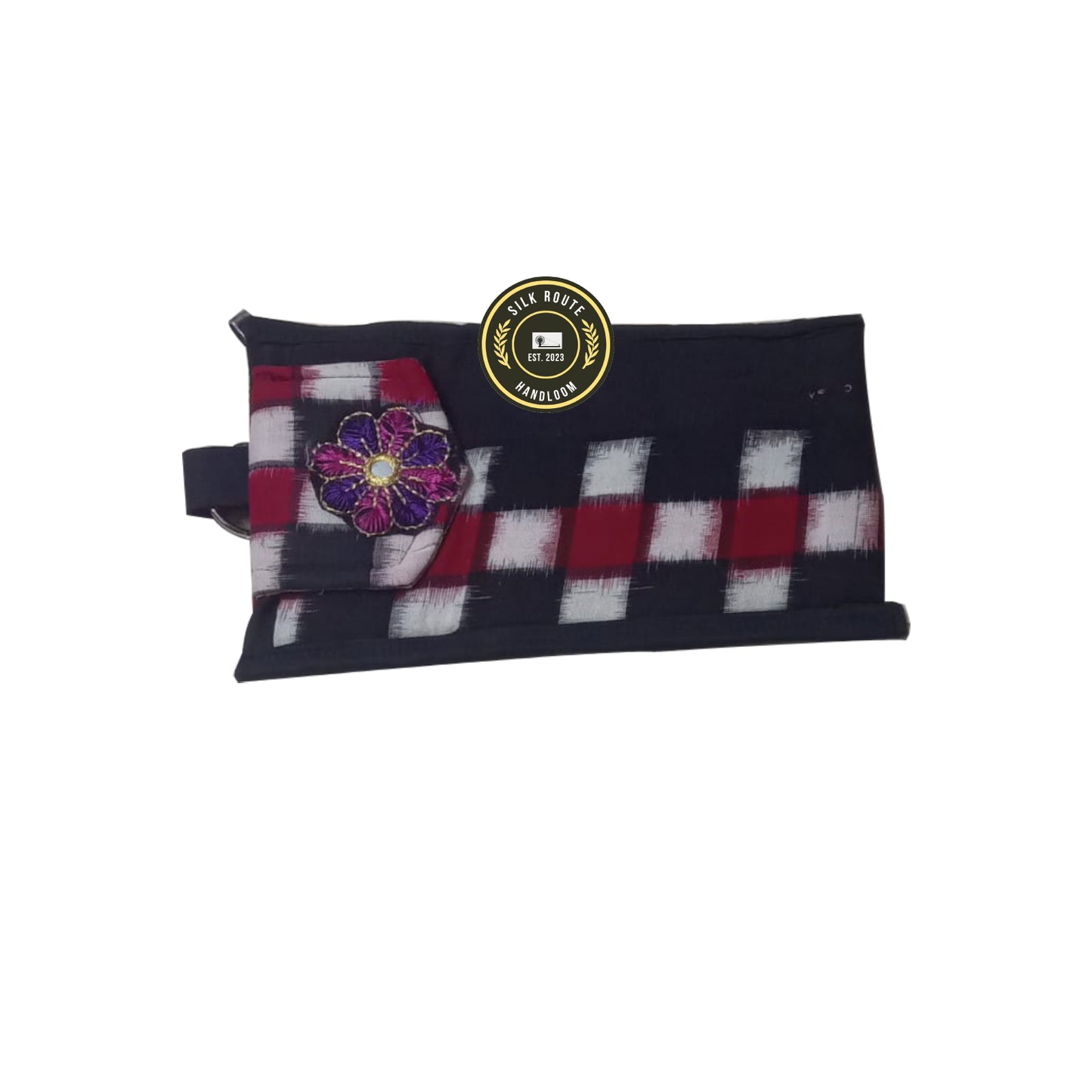 Odisha Handloom Ikat Cotton Wallet for Women with Button Closure for Daily Use at Affordable Price
