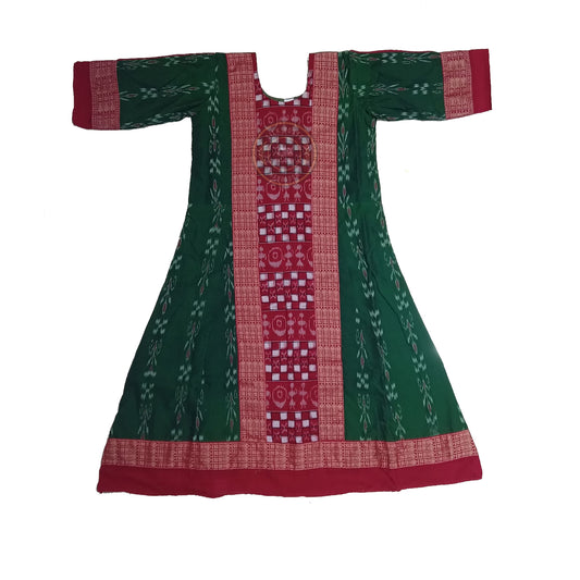 Elegant Odisha Sambalpuri cotton handloom long kurti for women at best price
