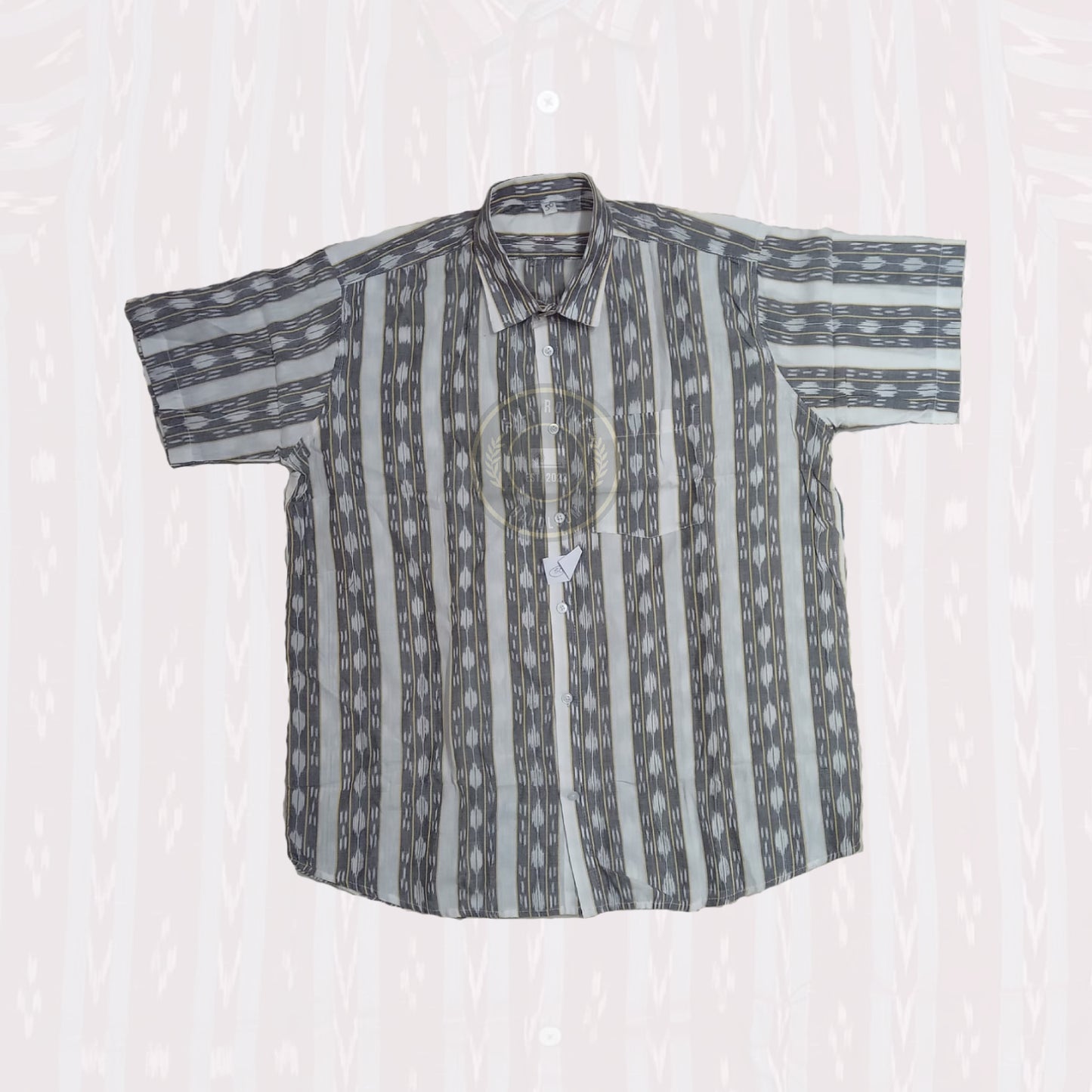 Odisha Sambalpuri ikat handloom cotton half shirt for men – daily wear comfort
