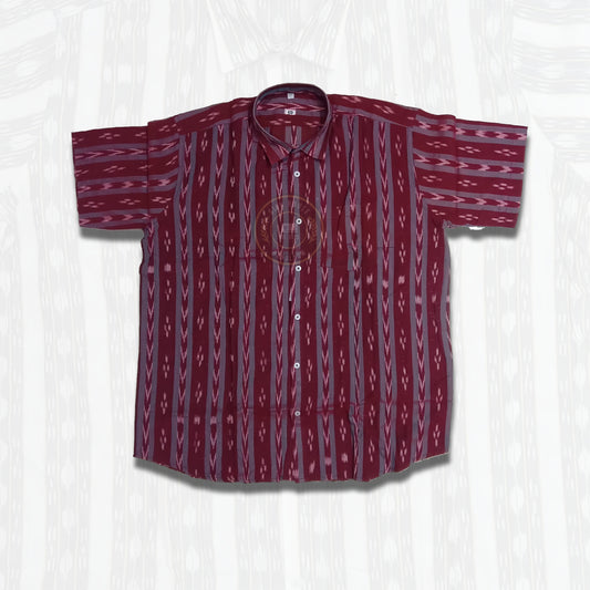 Authentic Odisha Handloom Ikat Cotton Shirt for Men at Best Price.