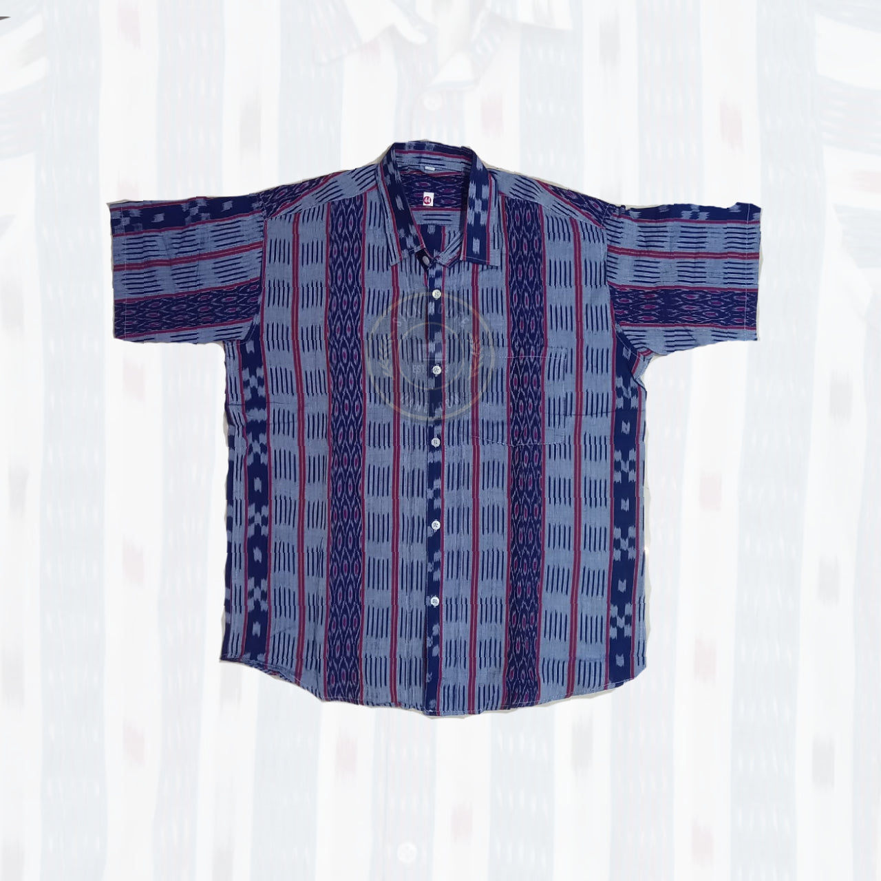 Odisha Sambalpuri cotton ikat handloom shirt for men – party wear style.