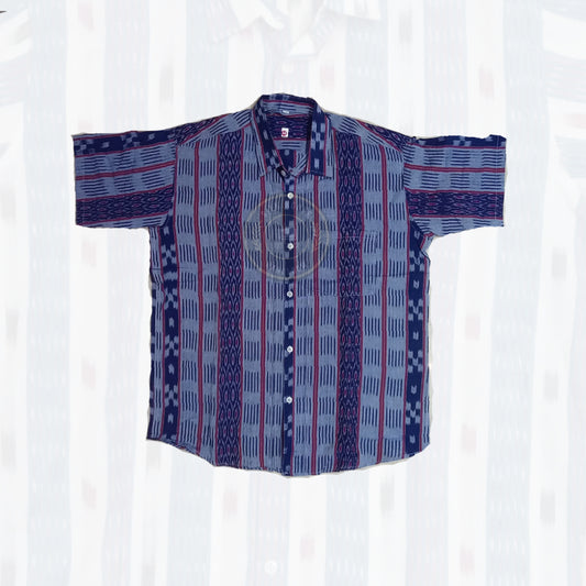 Odisha Sambalpuri cotton ikat handloom shirt for men – party wear style.