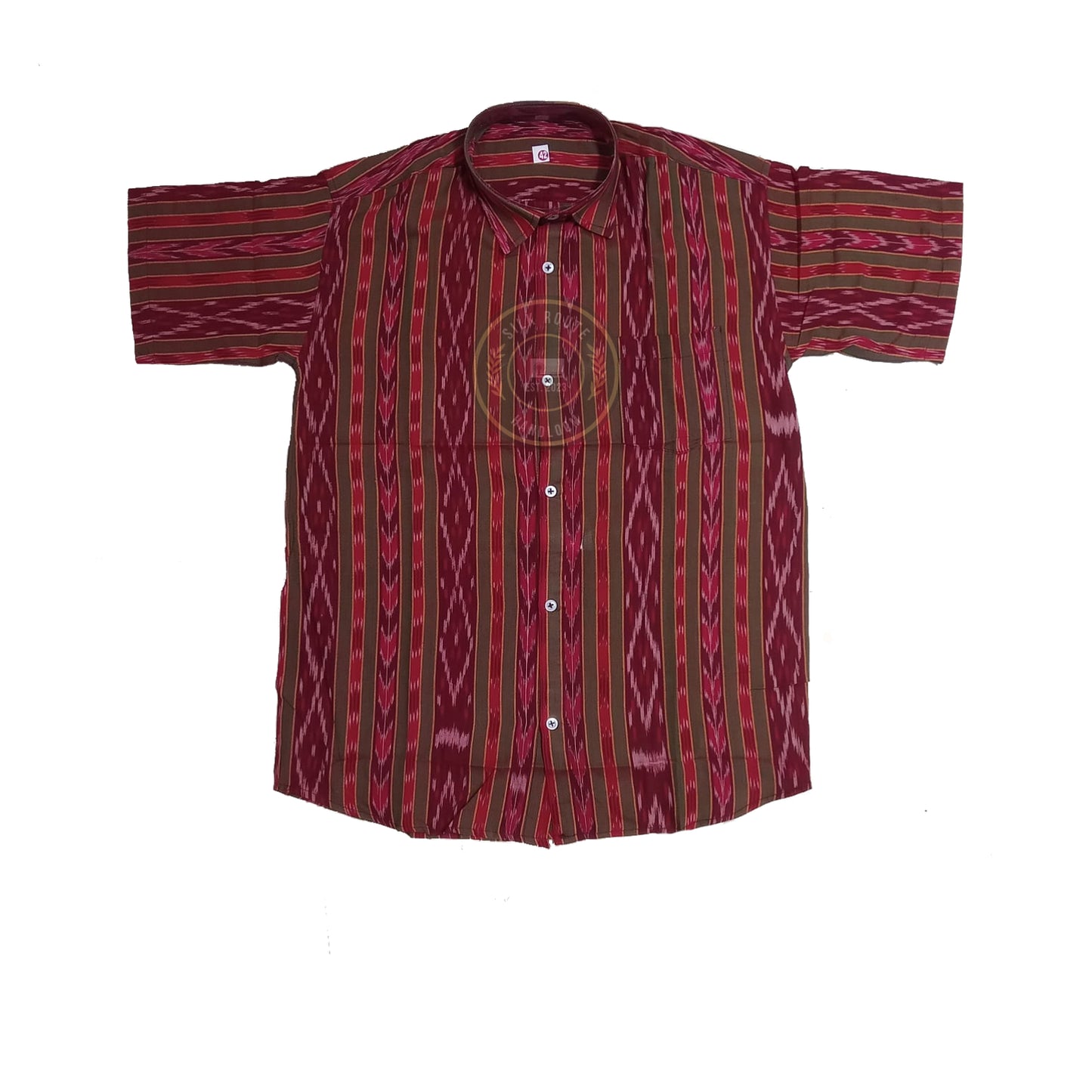 Stylish Odisha Sambalpuri cotton handloom half shirt for men at best price