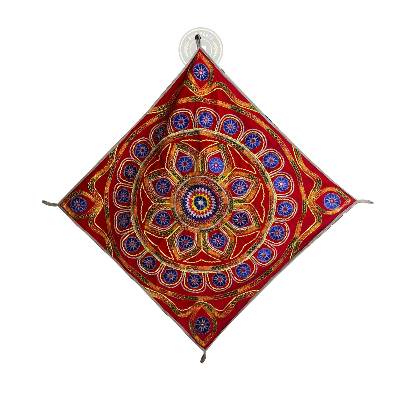 Decorative Odisha Pipili Applique Chandua Handicraft for Puja Room and Temple Decor