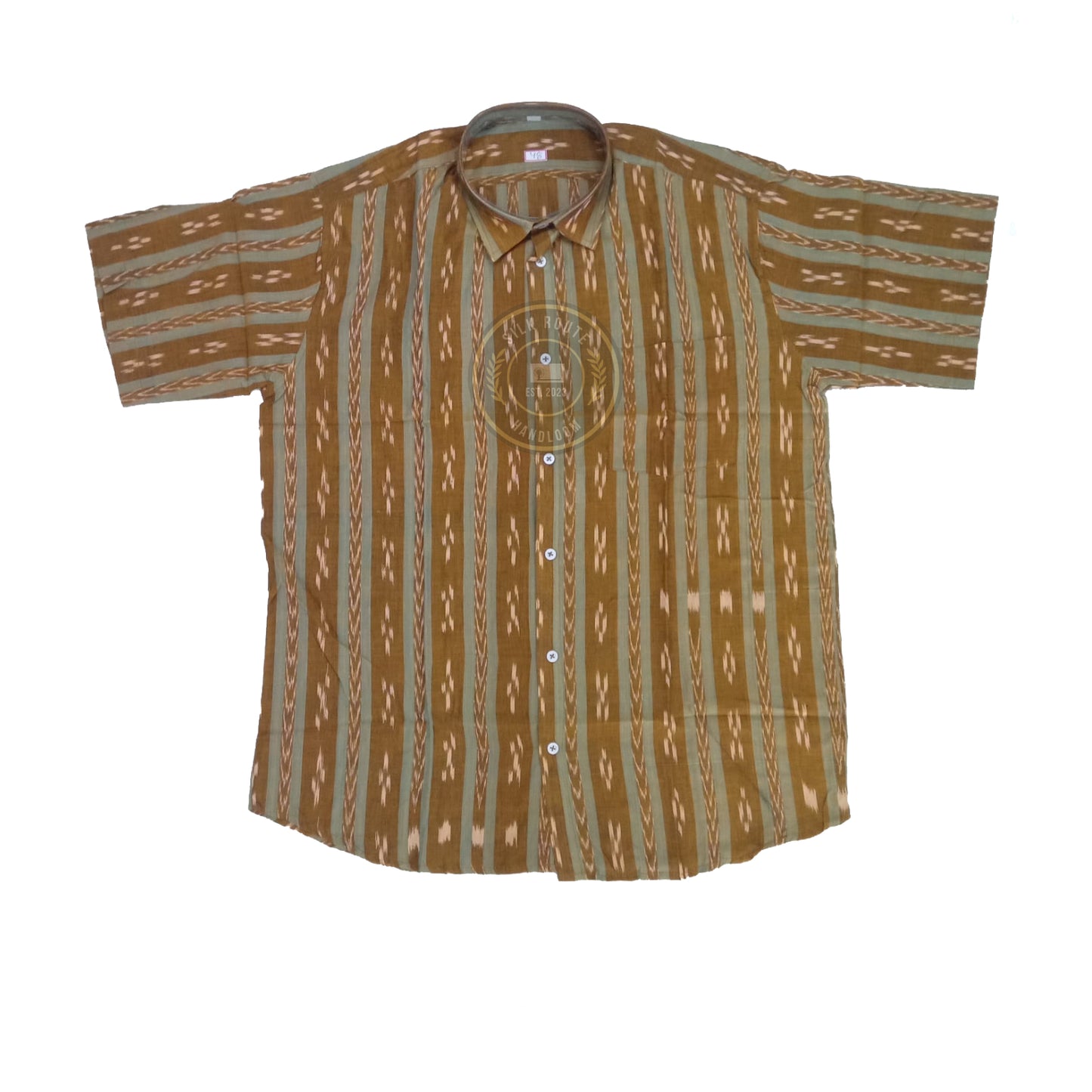 Comfort-fit Odisha Sambalpuri cotton handloom shirt for men for daily wear